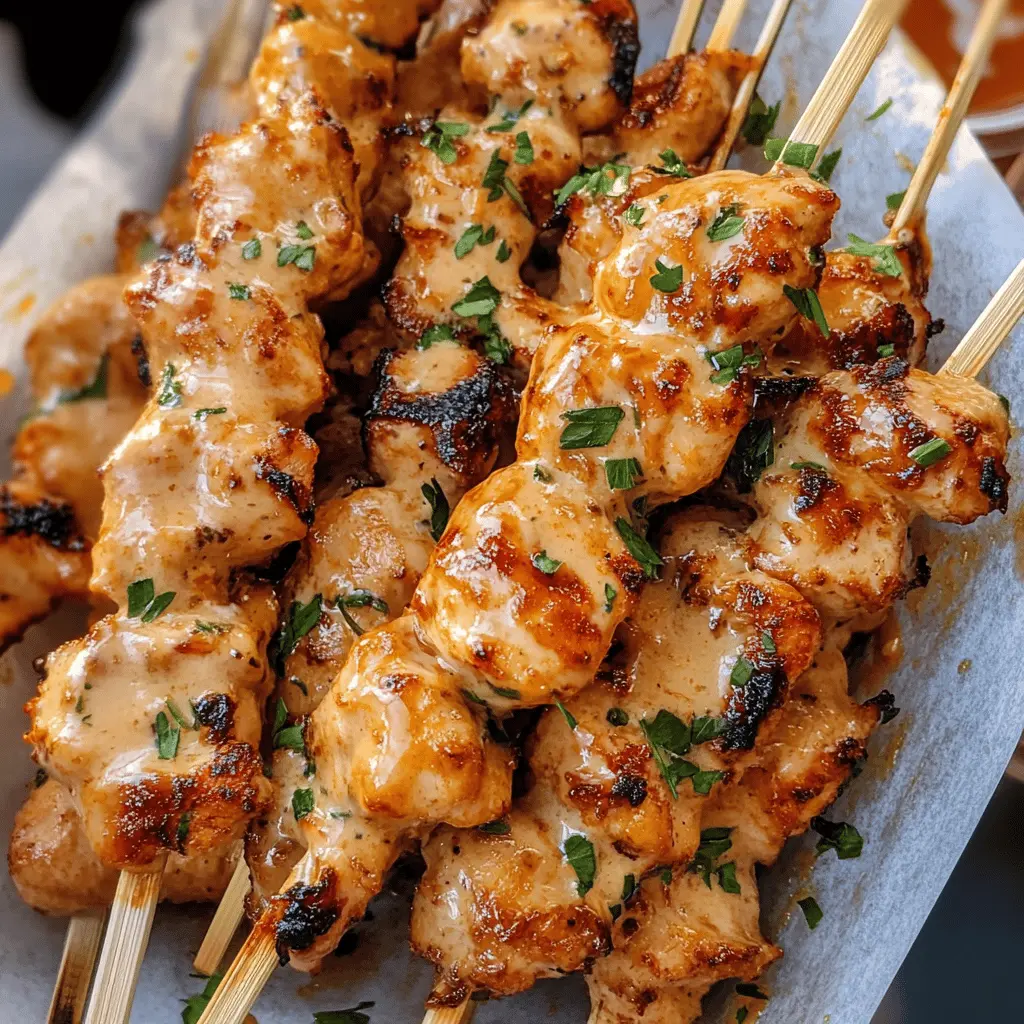 Get ready for a flavor-packed experience with these Bang Bang Chicken Skewers! Juicy chicken pieces marinated in a zesty sauce, grilled to perfection, and served with a creamy dipping sauce. Perfect for BBQs, parties, or a quick weeknight dinner. Save this recipe to impress your family and friends at your next gathering!