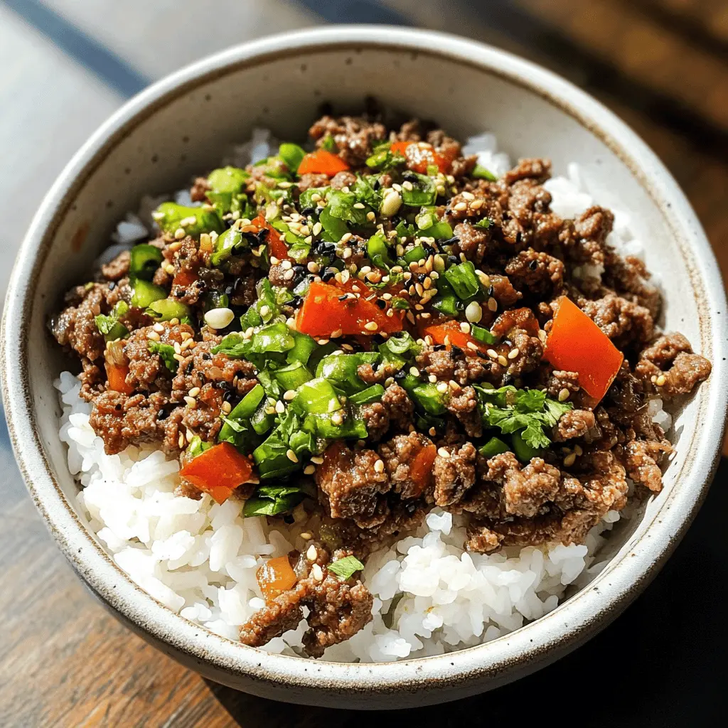 Savor the hearty flavors of this Beef and Pepper Rice Bowl! Packed with tender beef, colorful peppers, and fluffy rice, this dish is perfect for a quick weeknight dinner. Simple to prepare, it’s both satisfying and delicious. Don't forget to save this recipe for your next family meal or casual gathering!