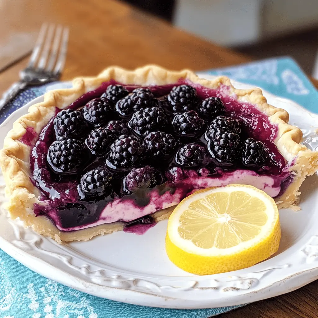 This Blackberry Lemonade Pie is the perfect combination of juicy blackberries and zesty lemon for a refreshing treat! With a buttery crust and a creamy filling, it's an easy dessert that's perfect for summer gatherings, picnics, or simply a sweet escape at home. Save this recipe for a fun and tasty way to cool down on warm days!
