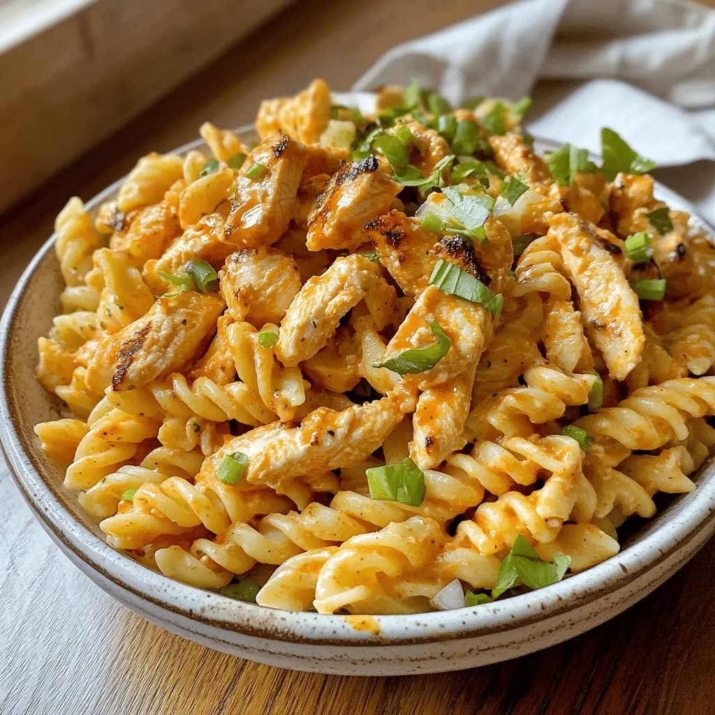 This Buffalo Chicken Pasta Salad is a fantastic mix of bold flavors and textures! With spicy buffalo chicken, pasta, crisp veggies, and a creamy dressing, it's perfect for picnics or game day. Make it ahead for hassle-free entertaining! Save this recipe to enjoy a delightful and easy meal anytime.