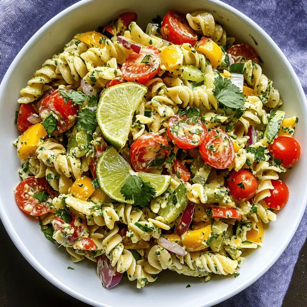 Brighten up your meal with this refreshing Cilantro Lime Pasta Salad! Packed with vibrant flavors from fresh cilantro, zesty lime, and colorful veggies, it’s perfect for summer gatherings or a quick weeknight dinner. Easy to make and enjoyed by all, save this recipe for your next BBQ or picnic! 🌿🍋