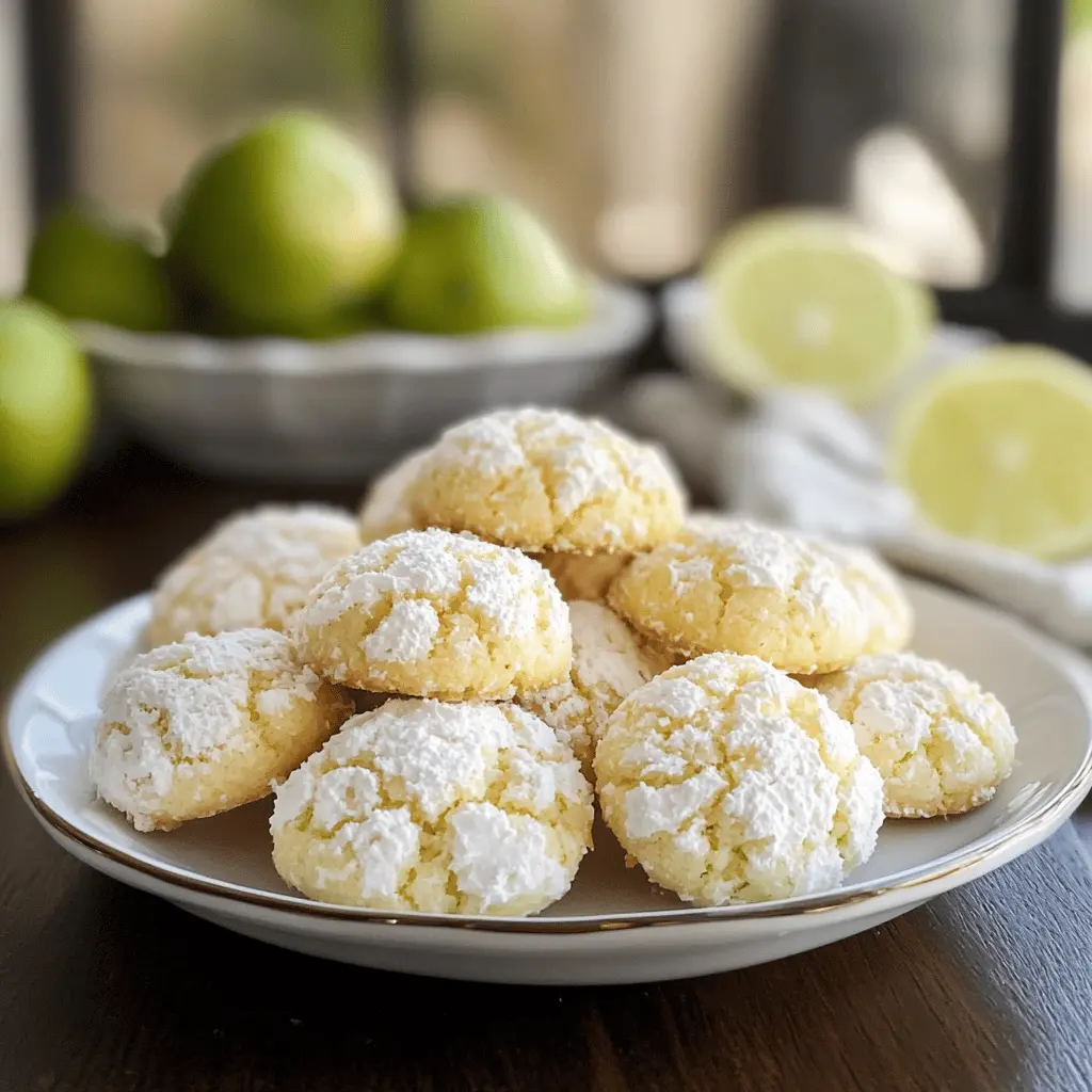 Looking for a sweet treat that’s bursting with tropical flavors? These Coconut Key Lime Crinkle Cookies combine the zesty taste of key lime with the subtle sweetness of coconut. Perfect for cookie lovers and summer gatherings, these delightful crinkle cookies will add a sunny touch to any occasion. Don’t forget to save the recipe for your next cookie-baking day!