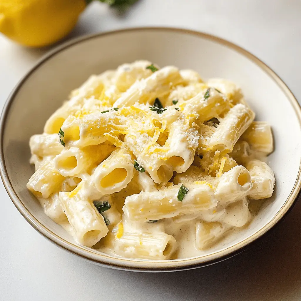 Looking for a quick dinner idea? This Easy Creamy Lemon Pasta combines zesty lemon and rich cream for a refreshing dish that's ready in no time! With a few simple ingredients, you’ll enjoy a burst of flavor that's perfect for weeknights or special occasions. Save this recipe now and surprise your family with a delightful meal!