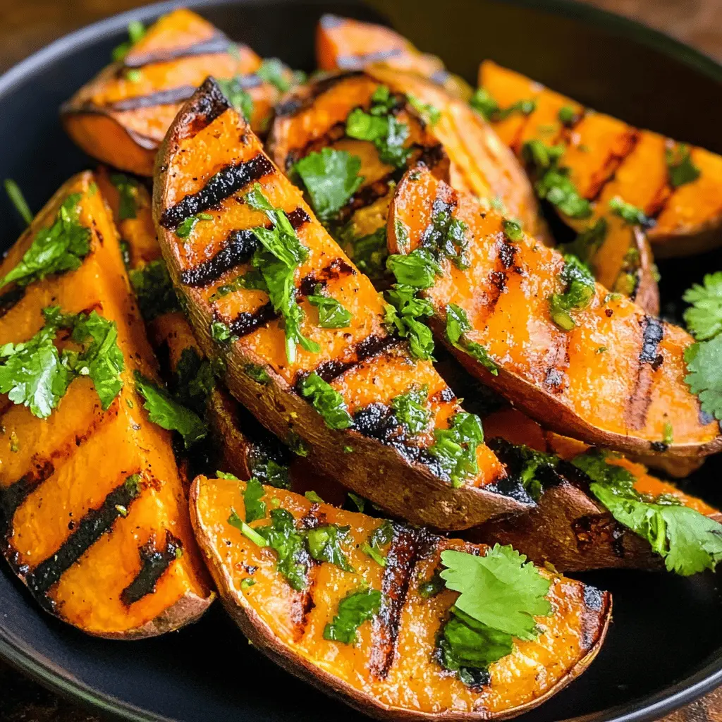 These Grilled Cilantro-Lime Sweet Potatoes are the perfect blend of zesty and sweet! The vibrant flavors of fresh cilantro and tangy lime elevate this simple side dish, making it ideal for barbecues or weeknight dinners. Save this recipe to enjoy a tasty, healthy addition to your meals any time!