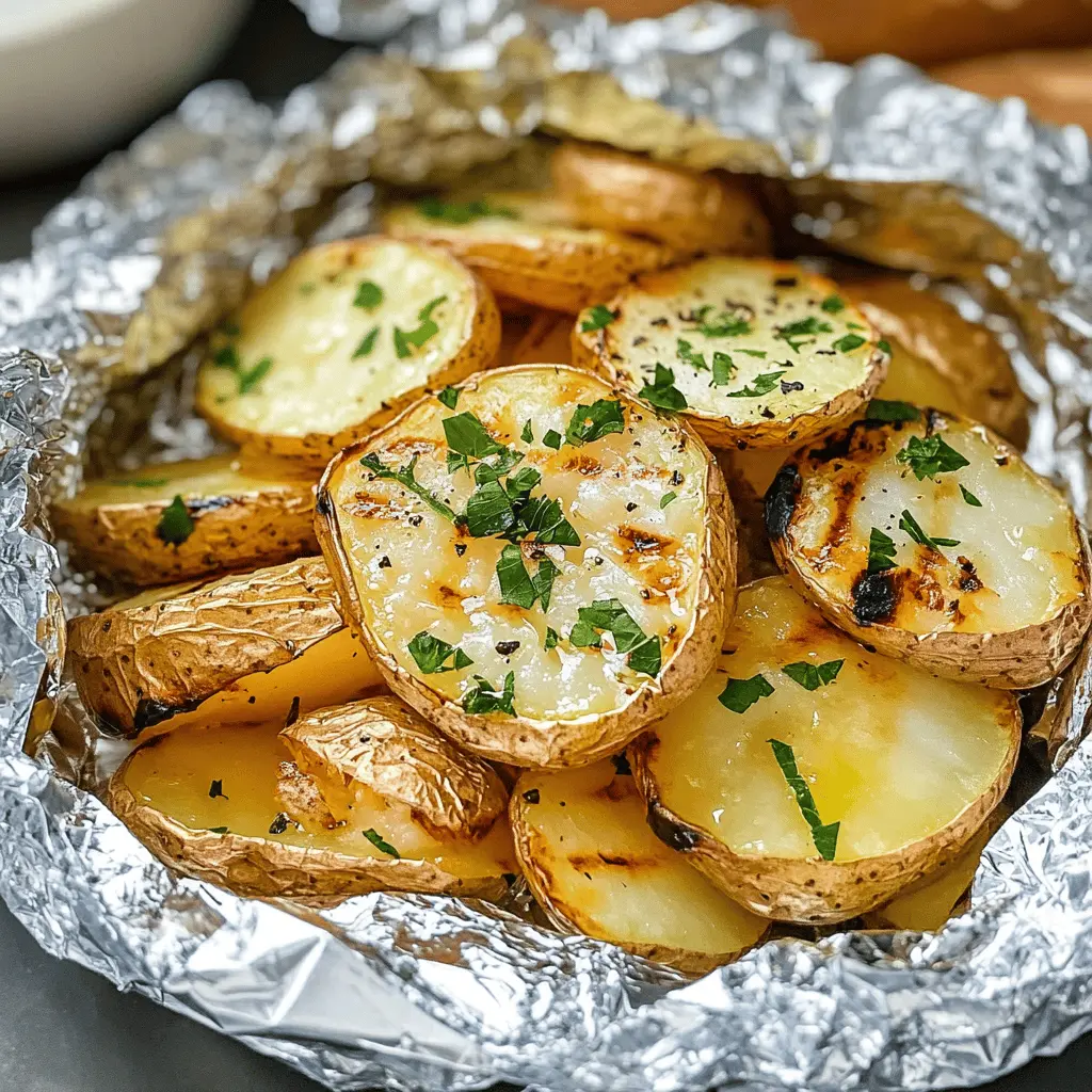Enjoy the ease of making Grilled Potatoes in Foil—perfectly seasoned and bursting with flavor! These potato packets are a fantastic side dish for summer barbecues or cozy family dinners. With just a few simple ingredients, you can create a tasty, hassle-free dish that pairs well with any meal. Don't forget to save this recipe for your next outdoor gathering!