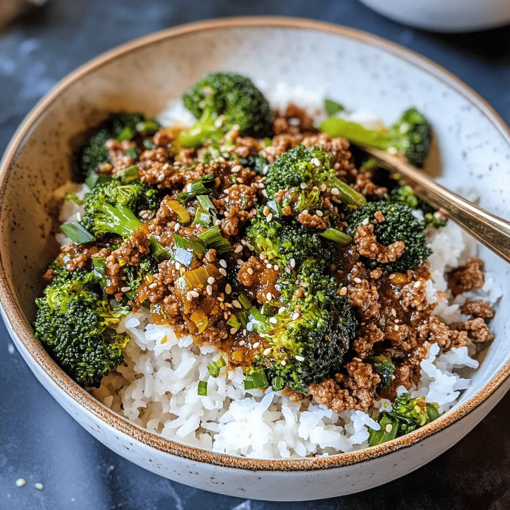 This Ground Beef and Broccoli dish is packed with flavor and makes for a quick, wholesome weeknight meal. The perfect combination of tender broccoli and savory beef will have your family asking for seconds! Save this recipe for an easy dinner idea that the whole family will love. Perfect for busy nights or meal prep!