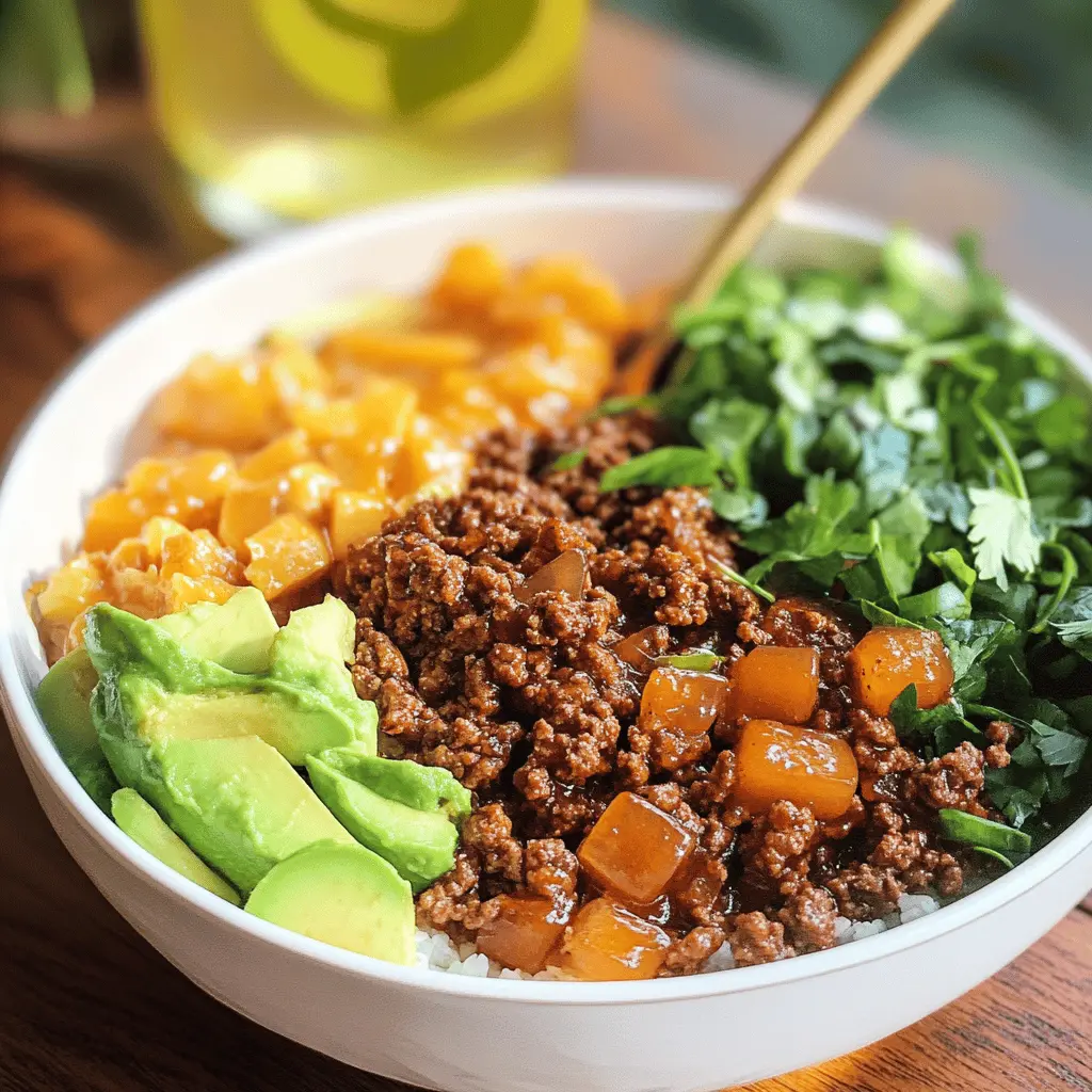 Spice up your mealtime with these Hot Honey Ground Beef Bowls! Featuring tender beef, vibrant veggies, and a sweet-and-spicy sauce that brings everything together, this dish is perfect for a quick weeknight dinner or a casual gathering. Save this recipe for a delightful twist on your regular bowls that everyone will love!