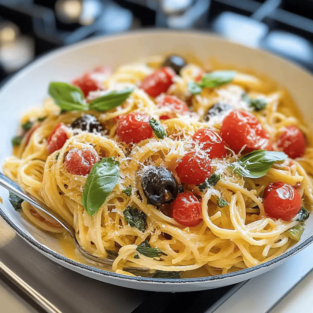 Get ready for a taste of the Mediterranean with this one pot pasta recipe! Bursting with vibrant flavors from fresh vegetables, herbs, and a hint of garlic, it’s a quick and delicious meal ideal for busy weeknights. Perfect for family dinners or meal prep, don't forget to save this recipe for your next culinary adventure!