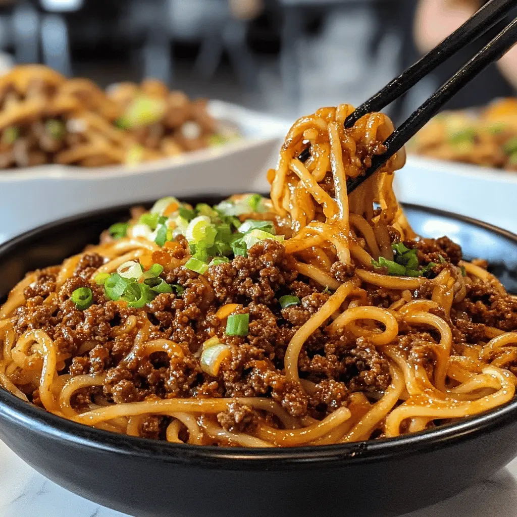 Quick and delicious, these Mongolian Ground Beef Noodles are a perfect weeknight meal! Made with tender beef, fresh vegetables, and tossed in a savory sauce, this dish brings bold flavors to your table. Ideal for busy nights or meal prep, save this recipe to enjoy a tasty, comforting bowl whenever you need a pick-me-up!