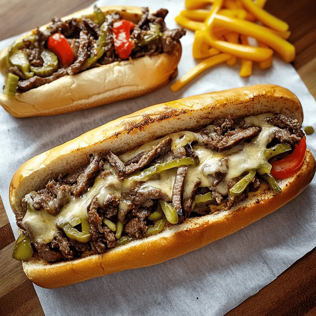 Get ready to enjoy a hearty Philly Cheesesteak right at home! This recipe combines thinly sliced beef, savory onions, and gooey cheese all piled high on a warm hoagie roll. Perfect for game days, weekend brunch, or a satisfying dinner. Save this delicious recipe for your next meal to impress friends and family with authentic flavors!