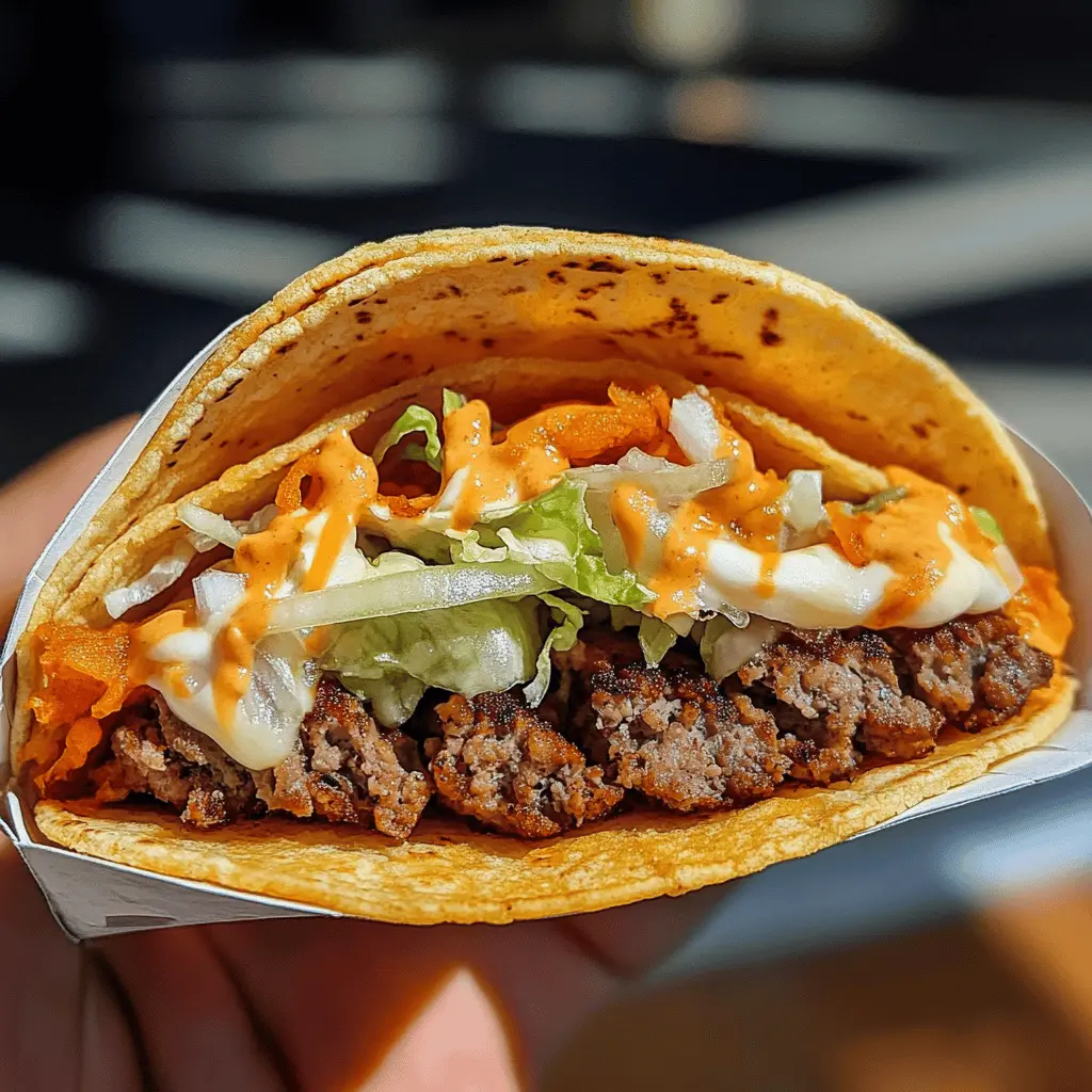 Love the idea of tasty tacos? These Smash Burger Tacos perfectly blend the best of both worlds with juicy beef, melted cheese, and fresh toppings all wrapped in a warm tortilla. Quick to make and perfect for any occasion—game night, family dinner, or taco Tuesday! Save this recipe for a fun meal everyone will adore!