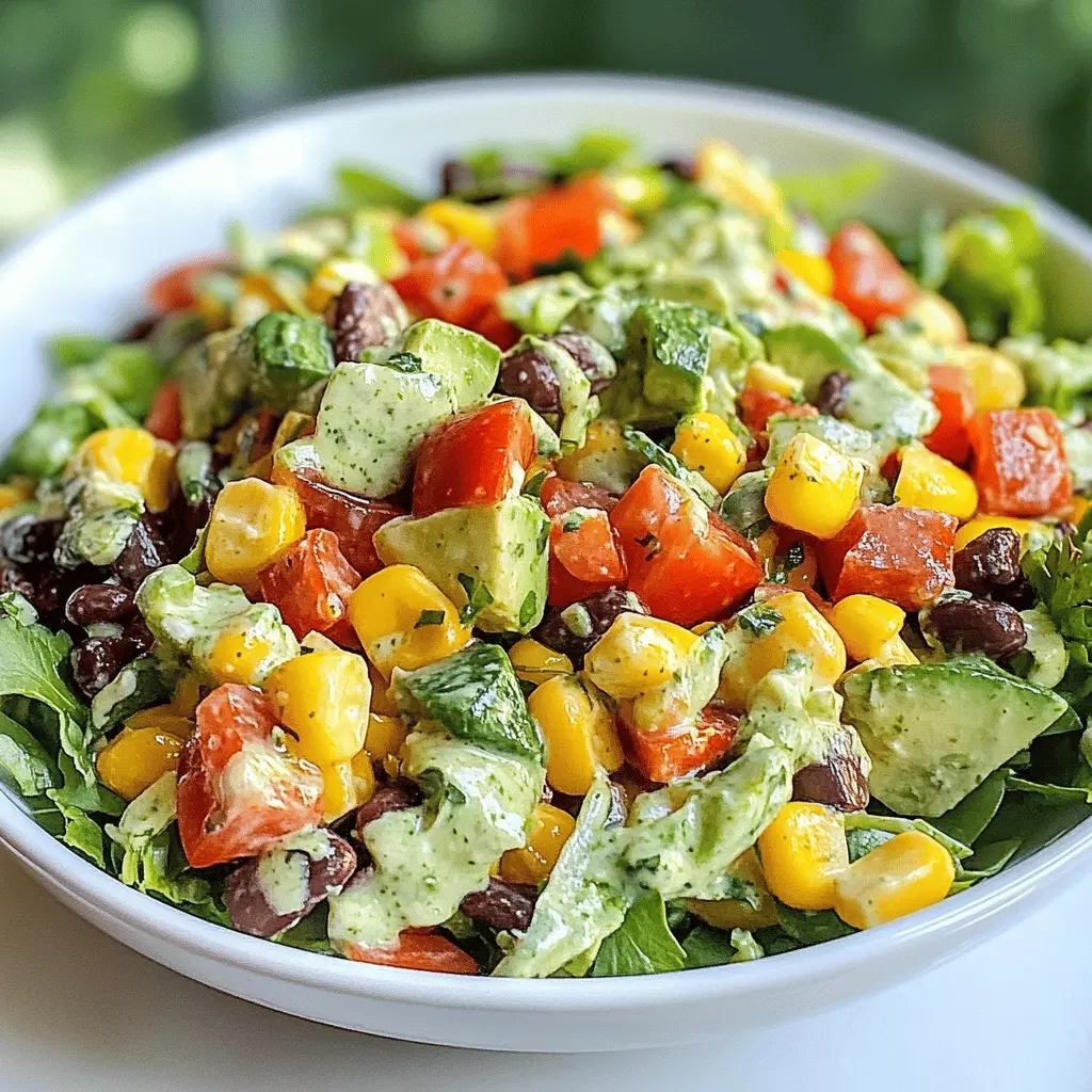 Fresh and vibrant, this Southwestern Chopped Salad is a delightful blend of crisp veggies and savory black beans, all tossed in a zesty cilantro-lime dressing. Perfect for summer picnics or as a light lunch, this recipe is not only healthy but super easy to make. Save this dish for your next gathering and impress your friends with delicious flavors!