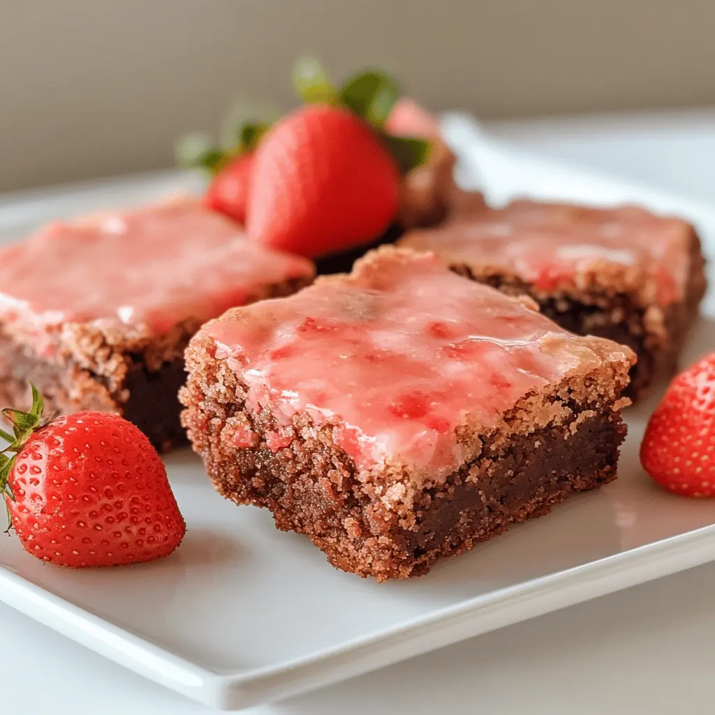 These easy Strawberry Brownies are a delightful twist on the classic dessert! Bursting with fresh strawberries and rich chocolate, they offer a chewy texture and vibrant flavor that everyone will love. Perfect for celebrations or a sweet treat on any day, don’t forget to save this recipe for your next baking session!