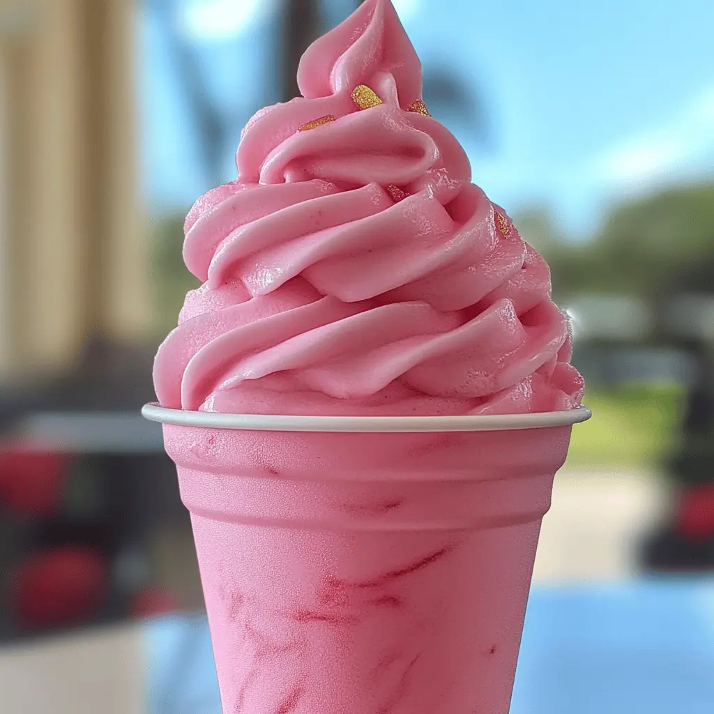 Beat the heat with this refreshing Strawberry Dole Whip! Made with ripe strawberries, creamy coconut milk, and a hint of sweetness, it's the perfect tropical treat. Whip it up in just minutes for a delightful snack or dessert. Save this recipe for your next summer gathering or family movie night! 🍓🌴