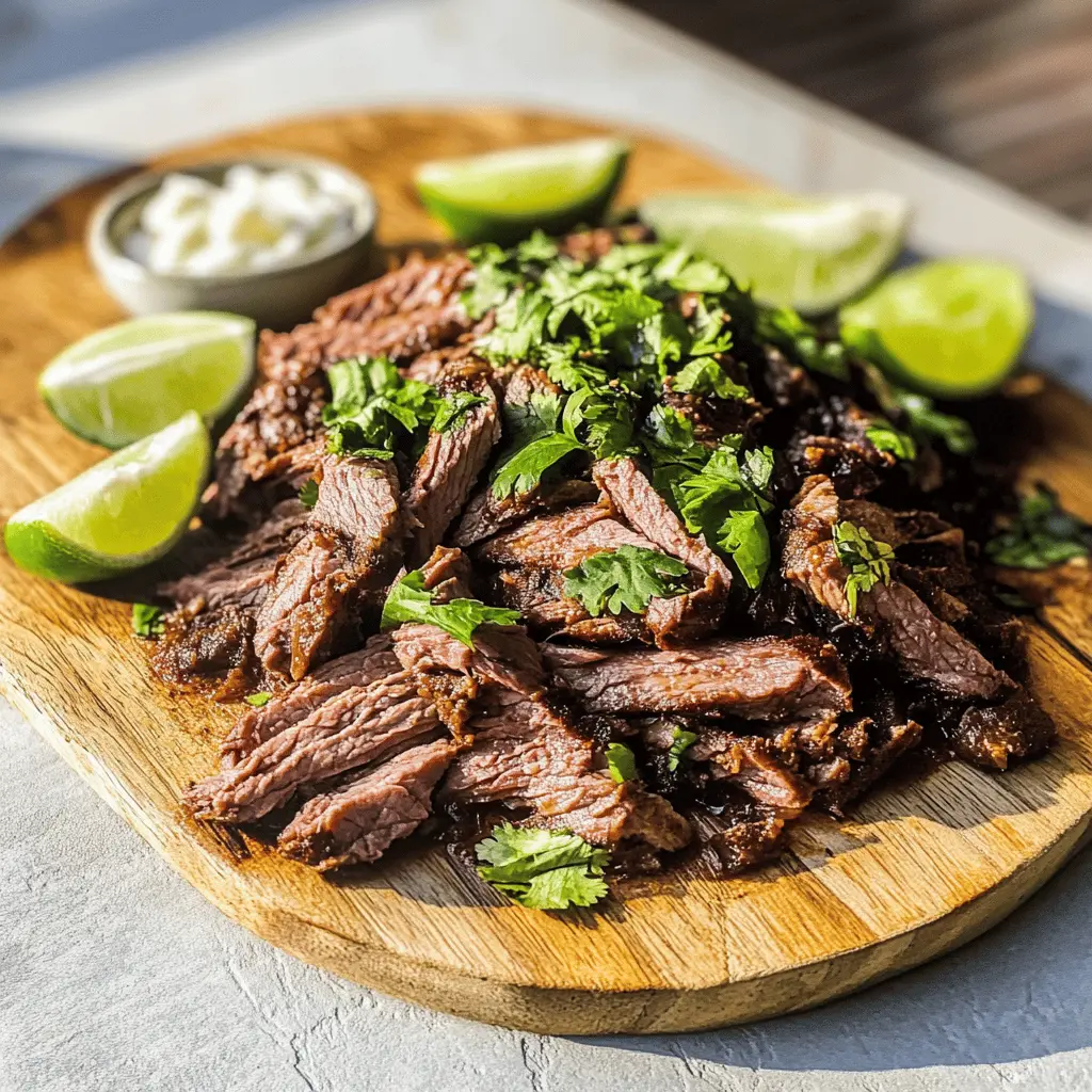 Get ready for a tasty celebration! This Carne Asada recipe offers juicy, marinated beef grilled to perfection, bursting with bold flavors. Perfect for taco night or a backyard barbecue, it's a crowd-pleaser that everyone will love. Save this recipe for your next family gathering or festive occasion!