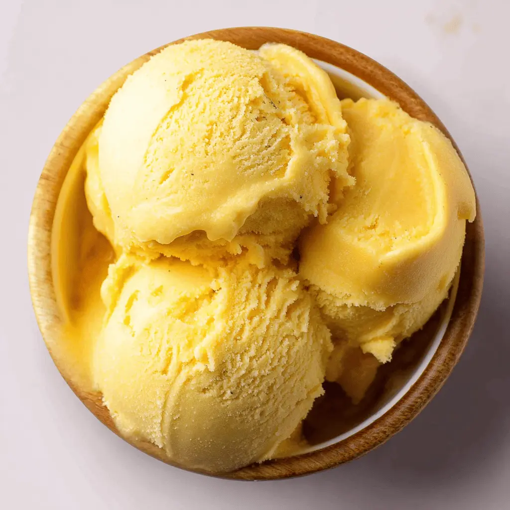 Easy 3-Ingredient Mango Ice Cream Recipe