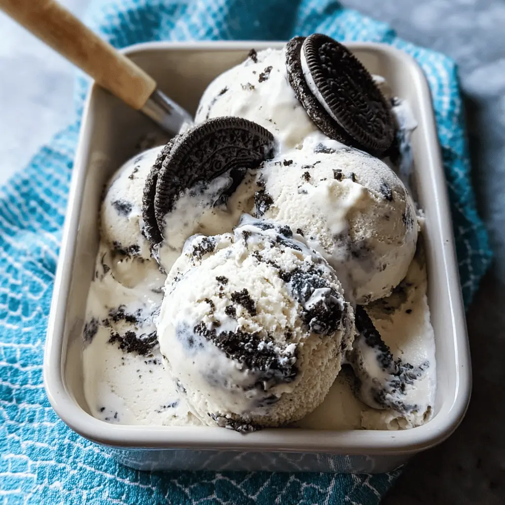 Easy Homemade Cookies and Cream Ice Cream Recipe