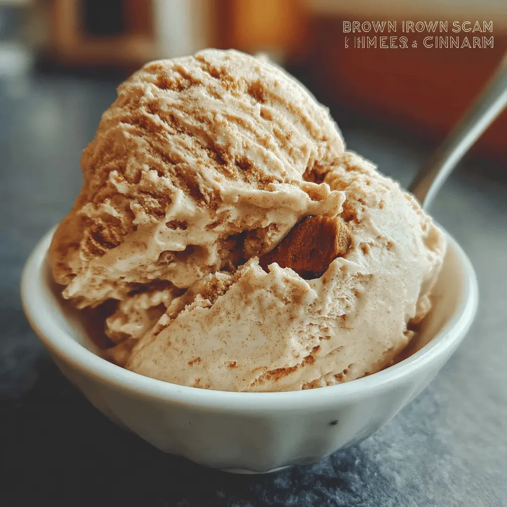 Easy Brown Sugar Cinnamon Ice Cream Recipe