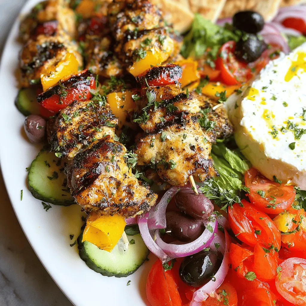 Easy Greek Chicken Kabobs Recipe