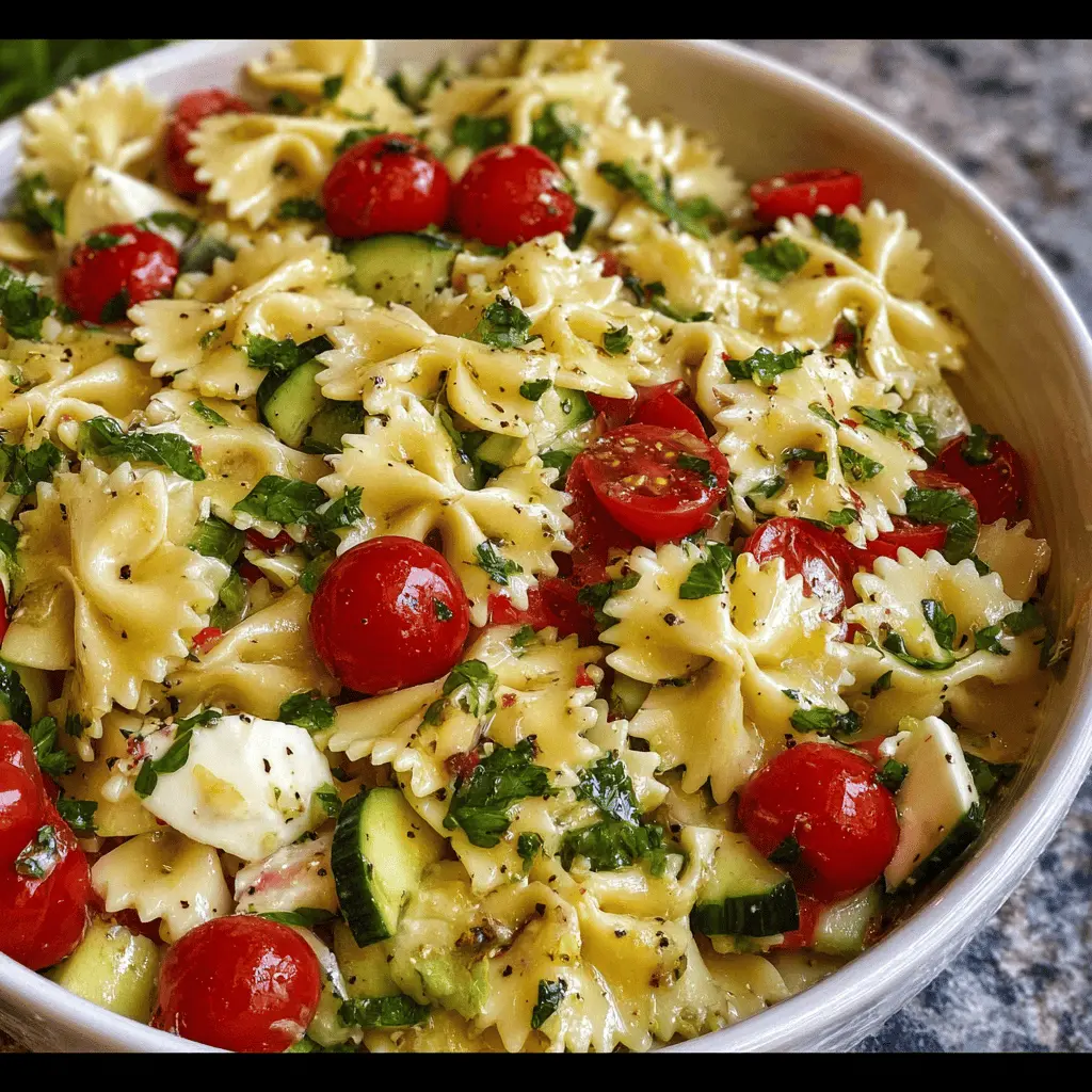 Easy Bow Tie Pasta Salad Recipe