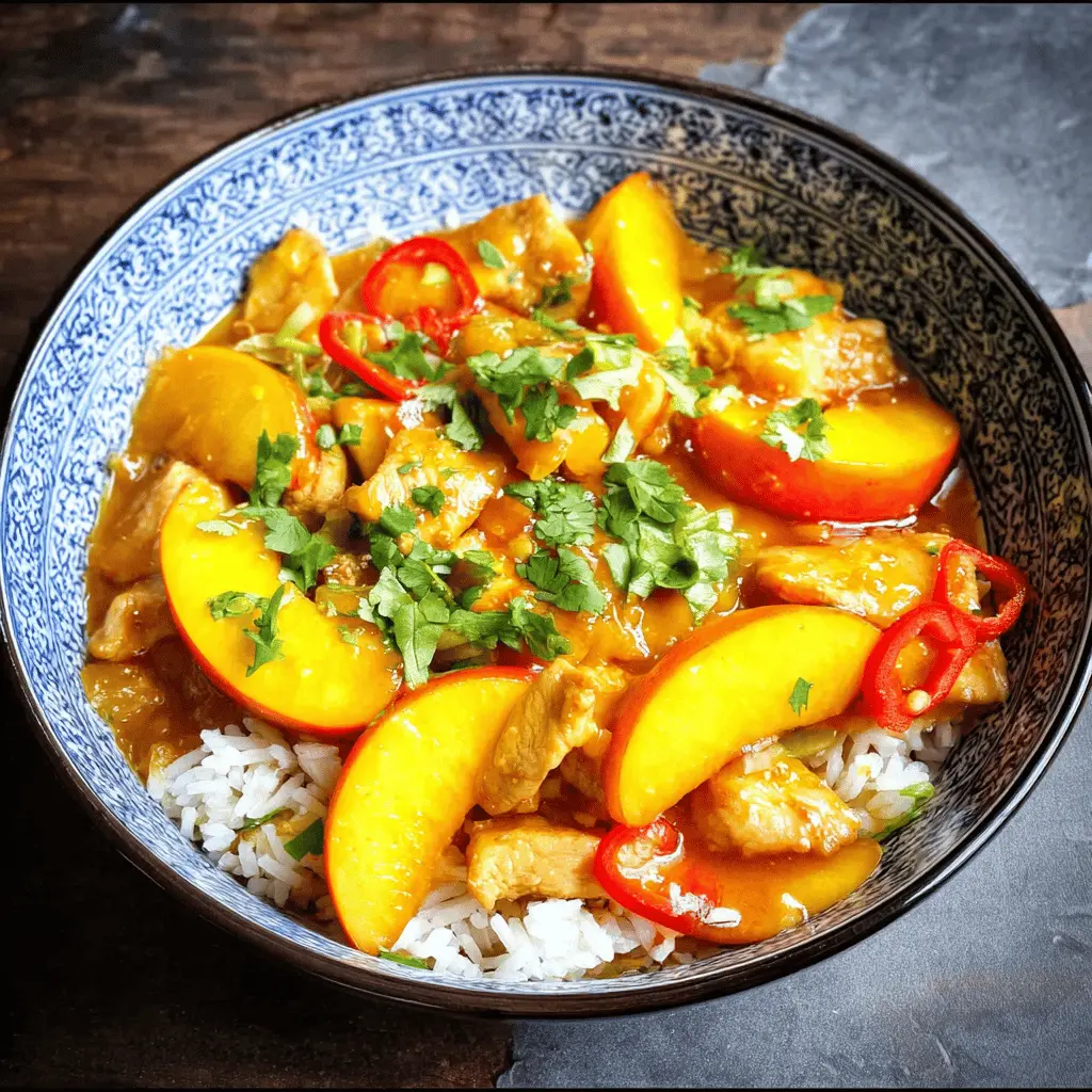 Easy Thai Peach Chicken Recipe
