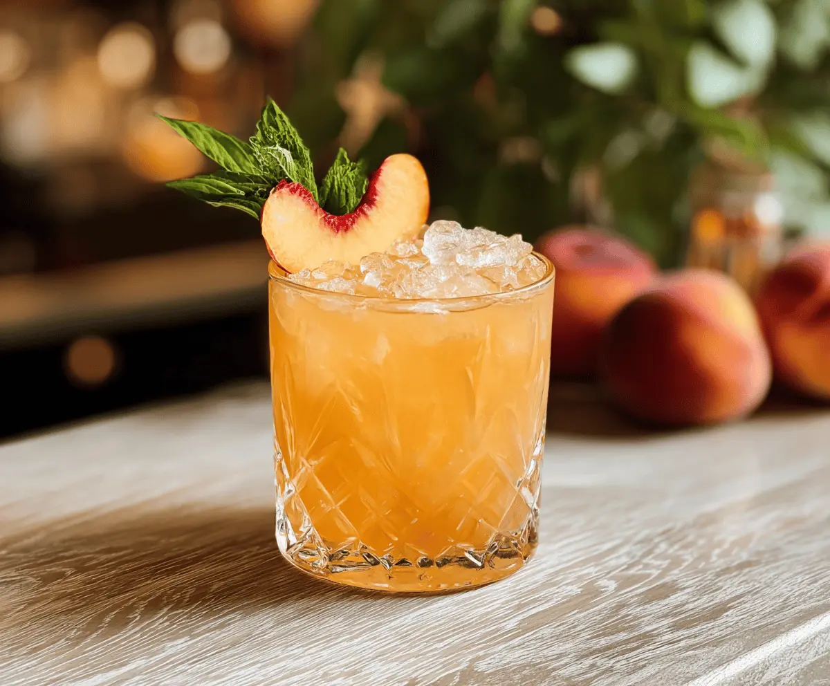 Easy Royal Peach Cocktail Recipe