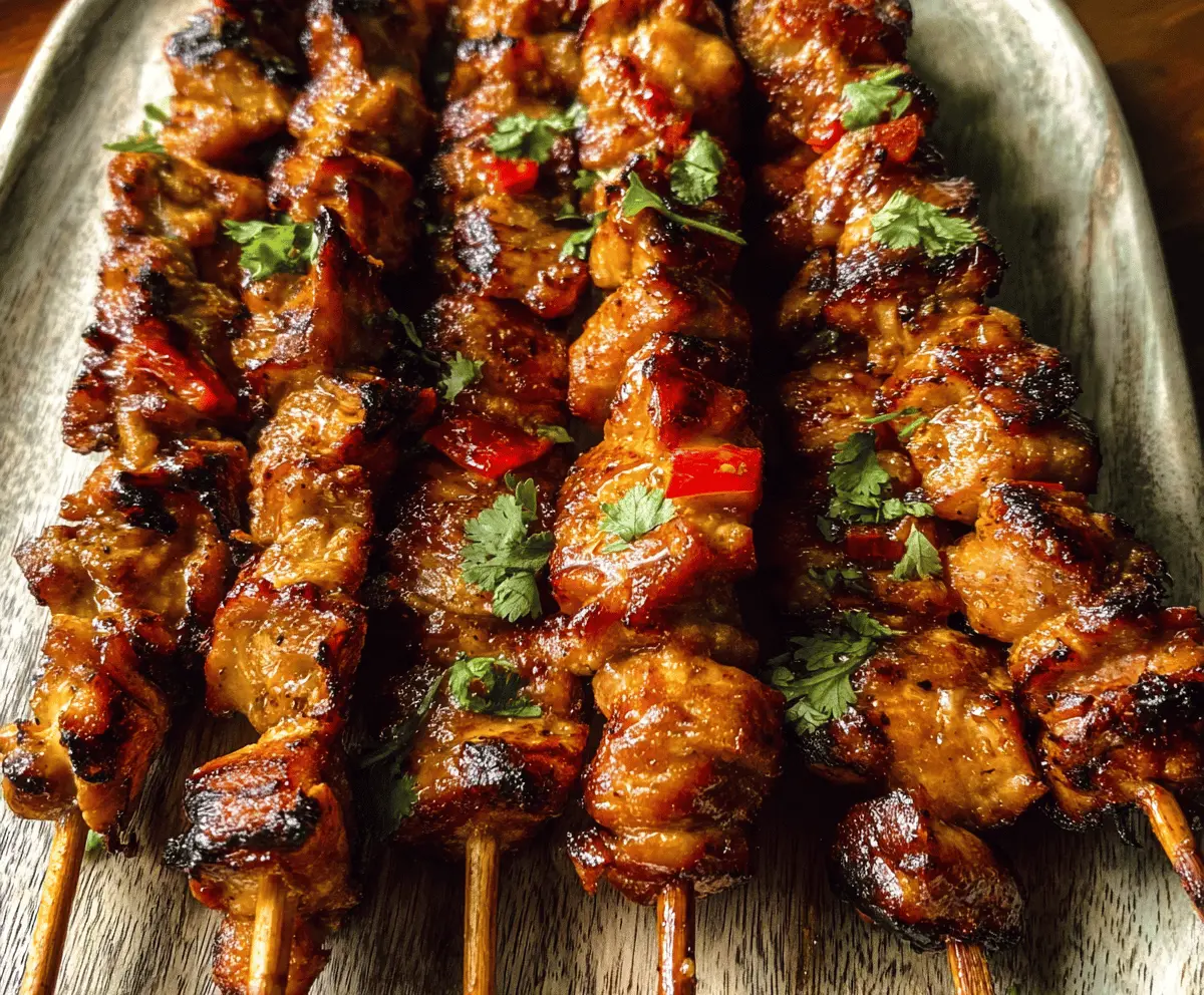Easy Grilled Thai Chicken Skewers Recipe
