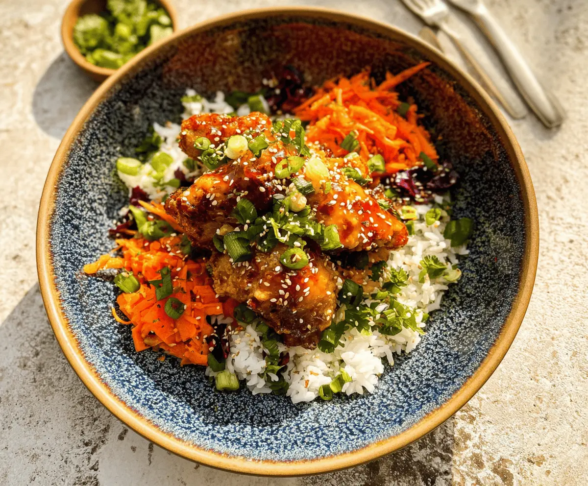 Easy Hot Honey Chicken Bowls Recipe