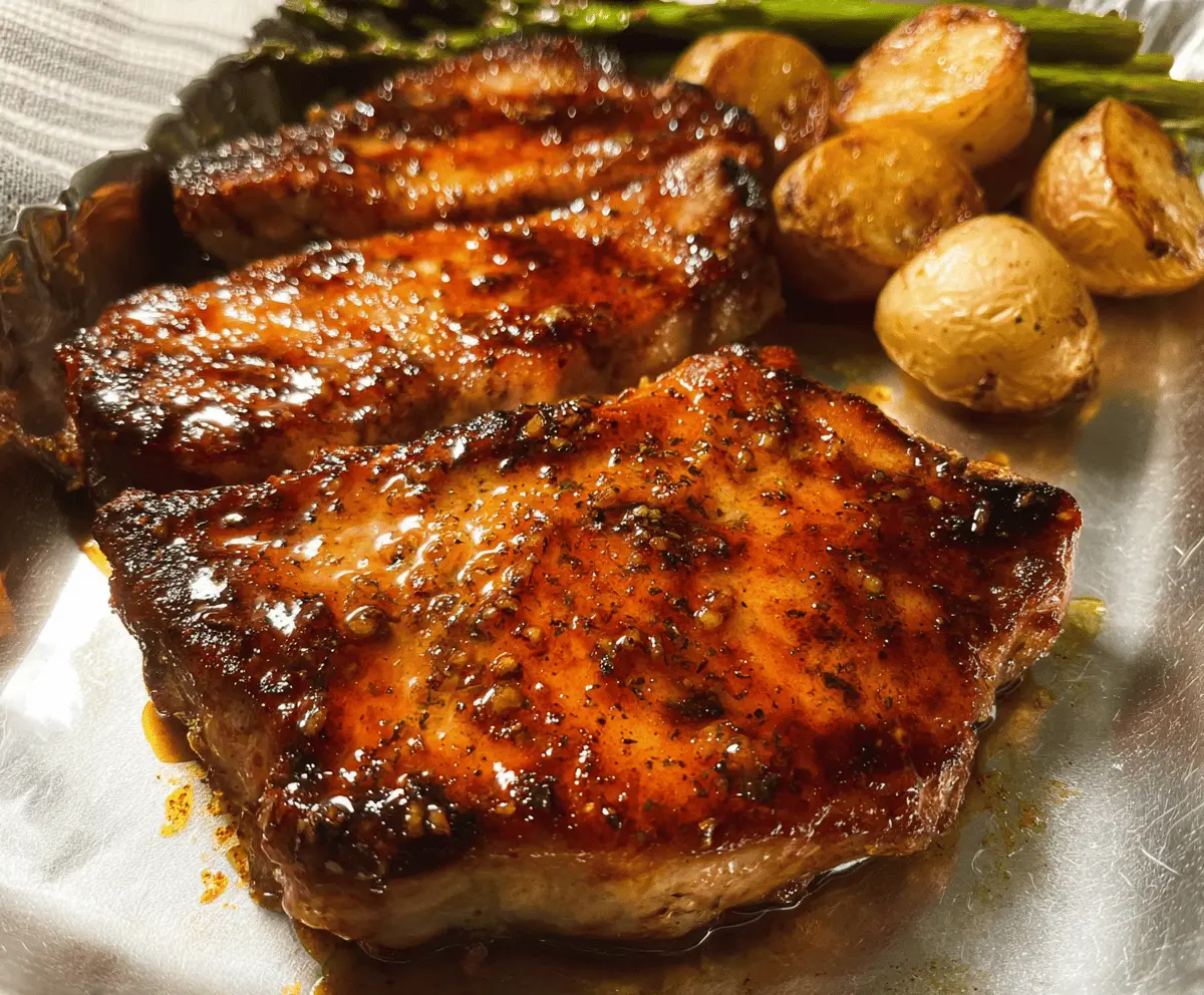 Easy Honey Garlic Baked Pork Chops Recipe