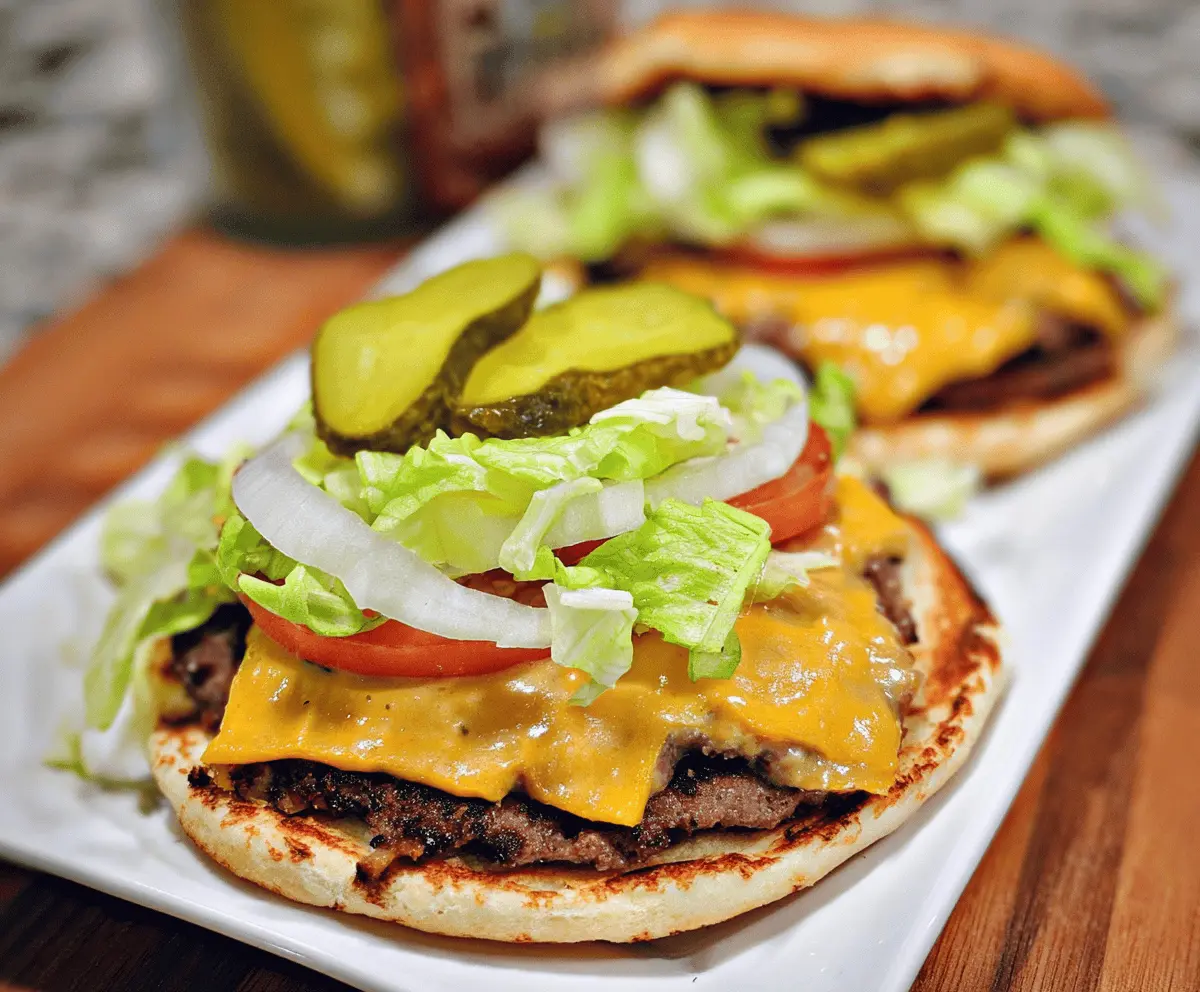 Easy Keto Big Mac Smash Burgers Recipe