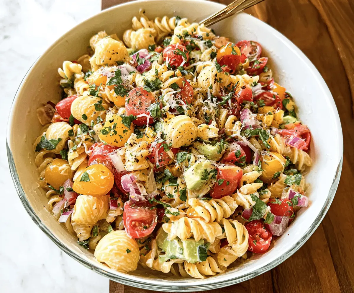 Easy Mexican Pasta Salad Recipe with Fresh Flavors
