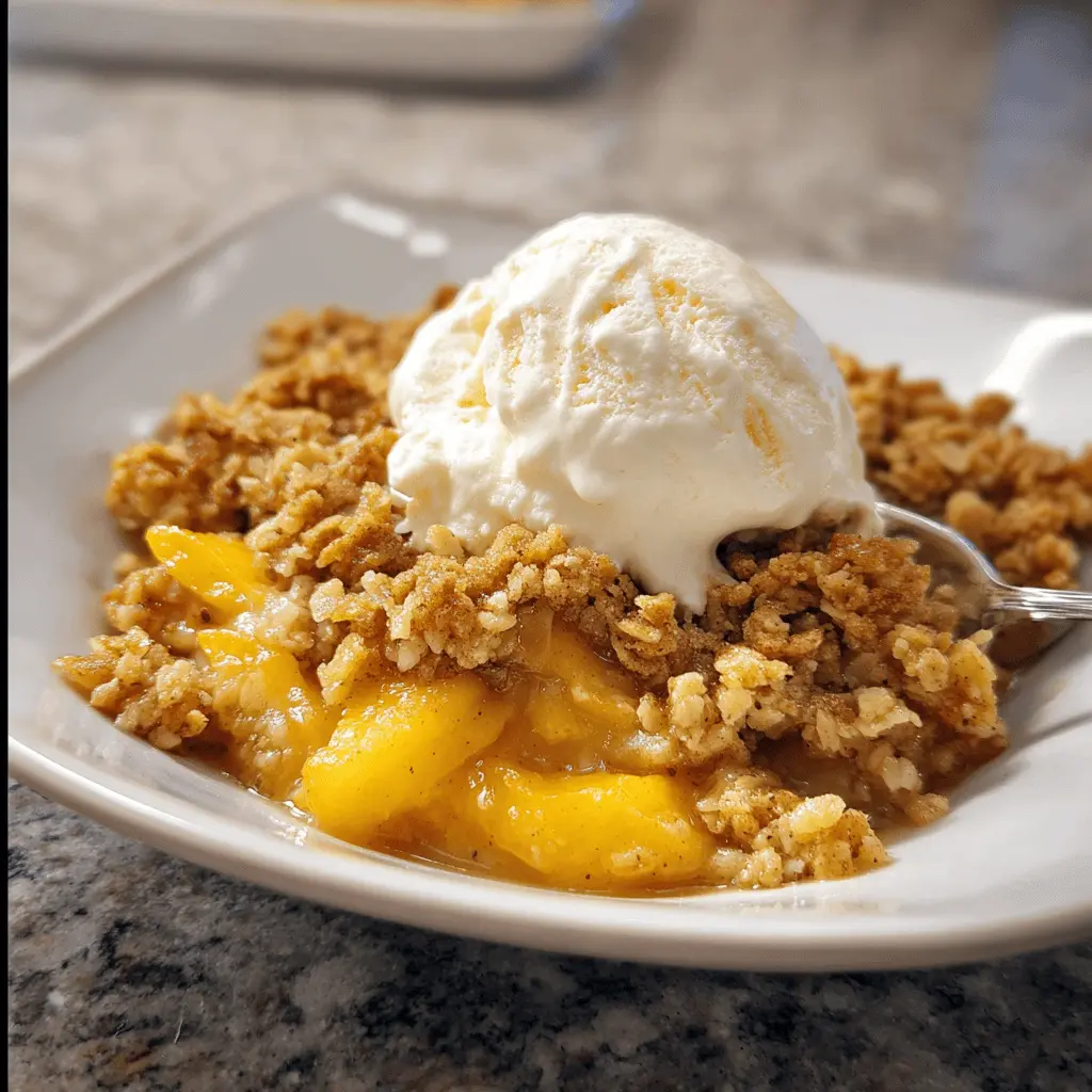 Easy Homemade Peach Crisp Recipe