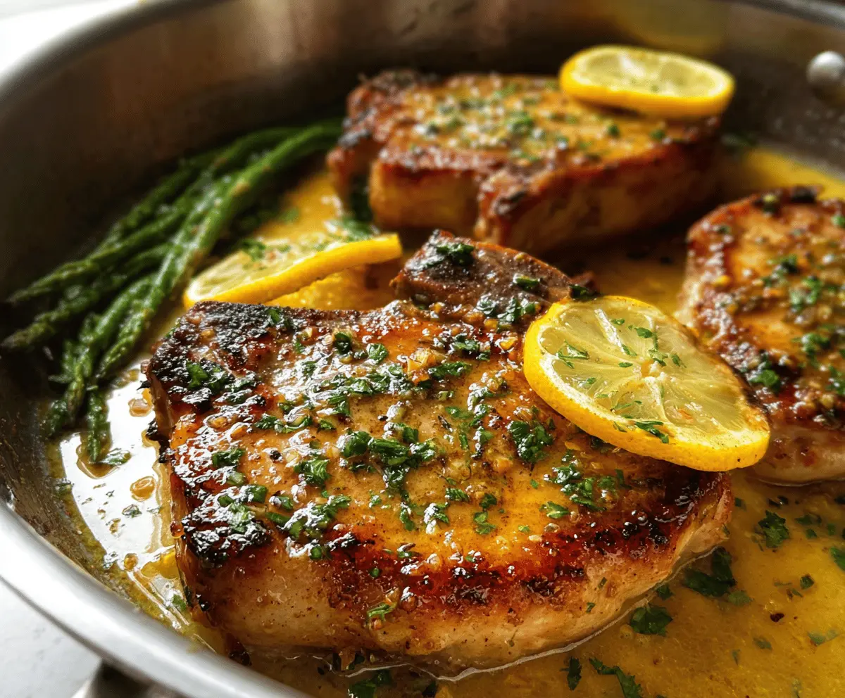 Easy Savory Lemon Butter Pork Chops Recipe