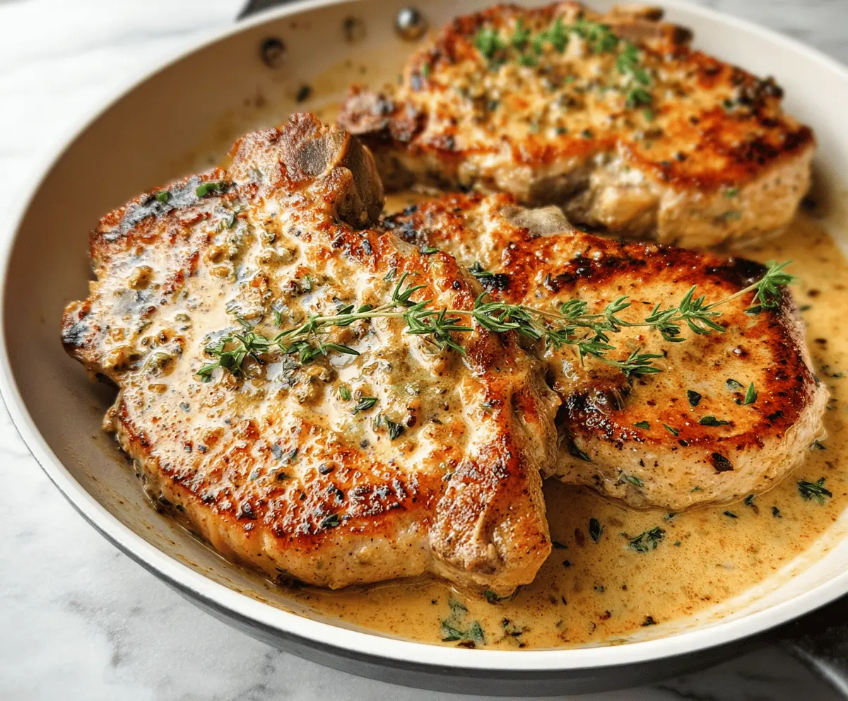 Creamy Boursin Pork Chops Recipe