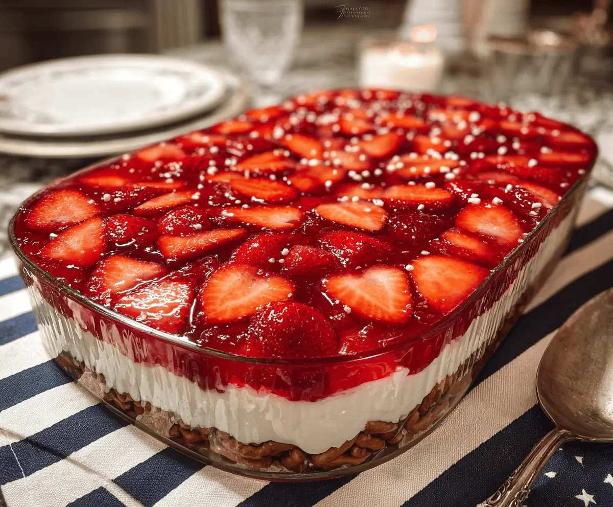 Best Easy Strawberry Pretzel Jello Salad