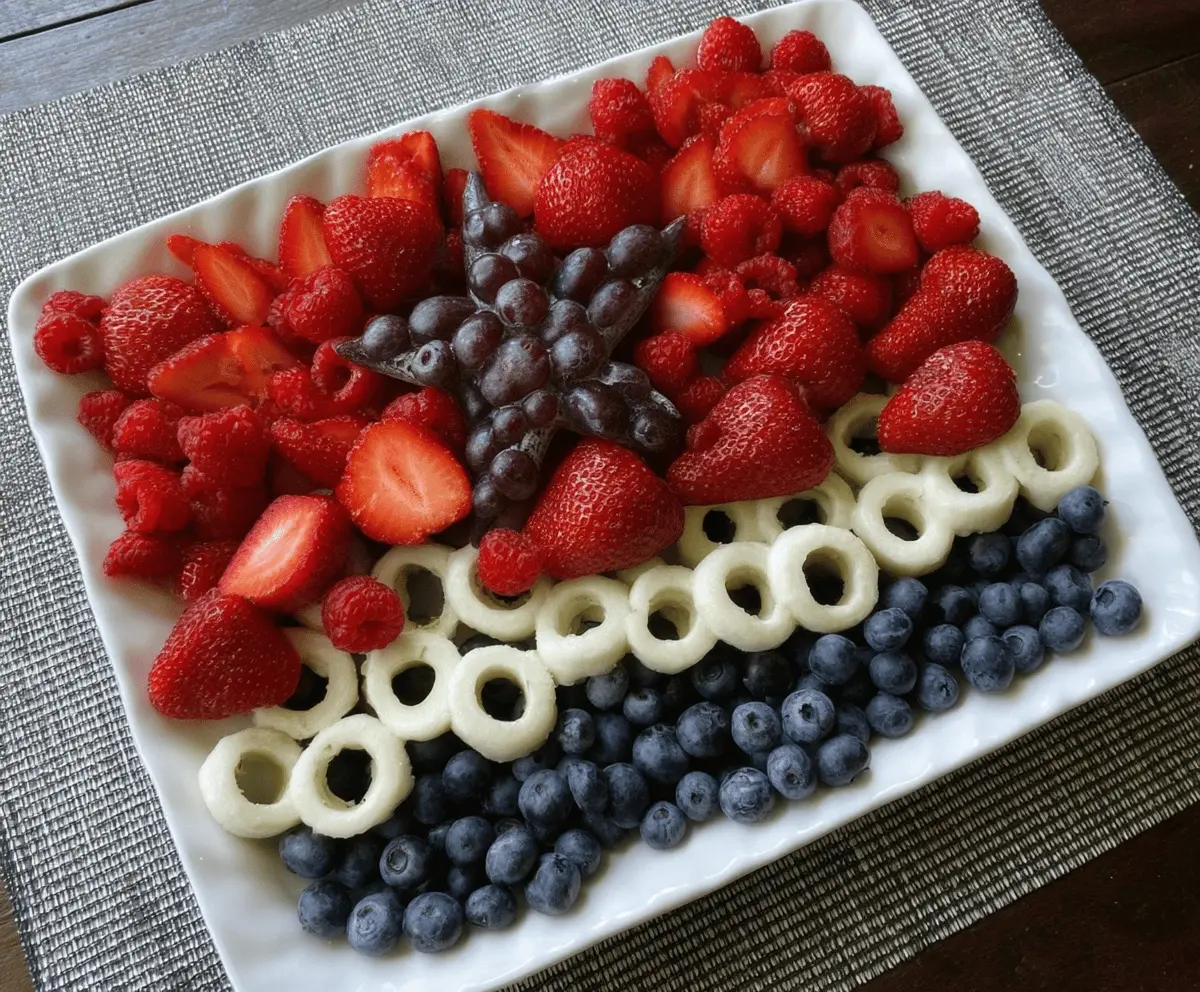 Easy 4th of July Fruit Platter Recipe