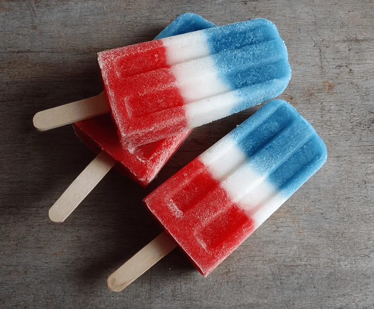 Easy Red White and Blue Popsicle Recipe