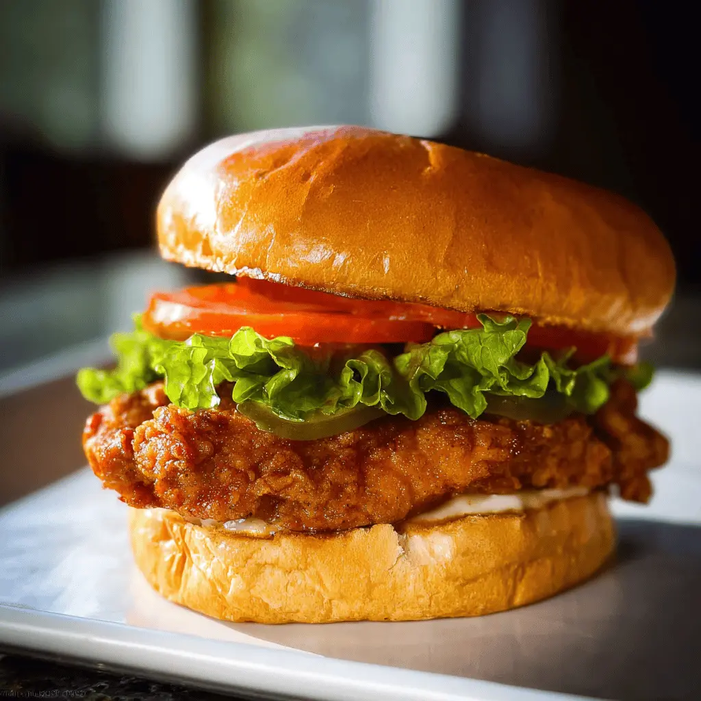 Easy Crispy Chicken Sandwich Recipe