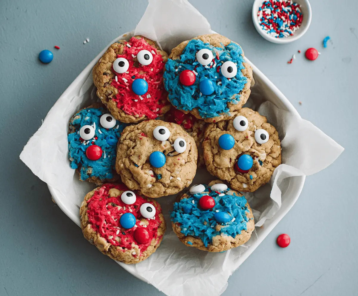 Easy 4th of July Monster Cookies Recipe