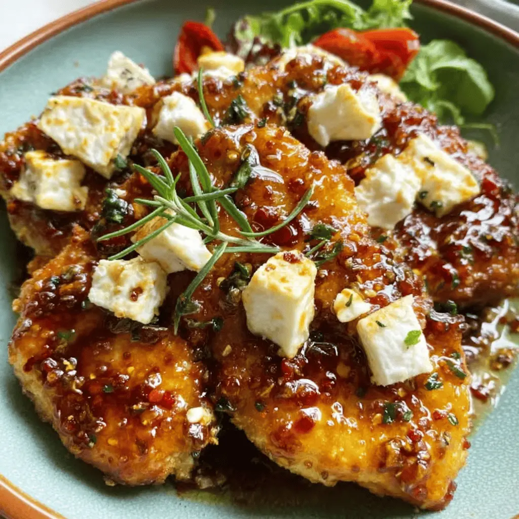 Crispy Hot Honey Feta Chicken Recipe