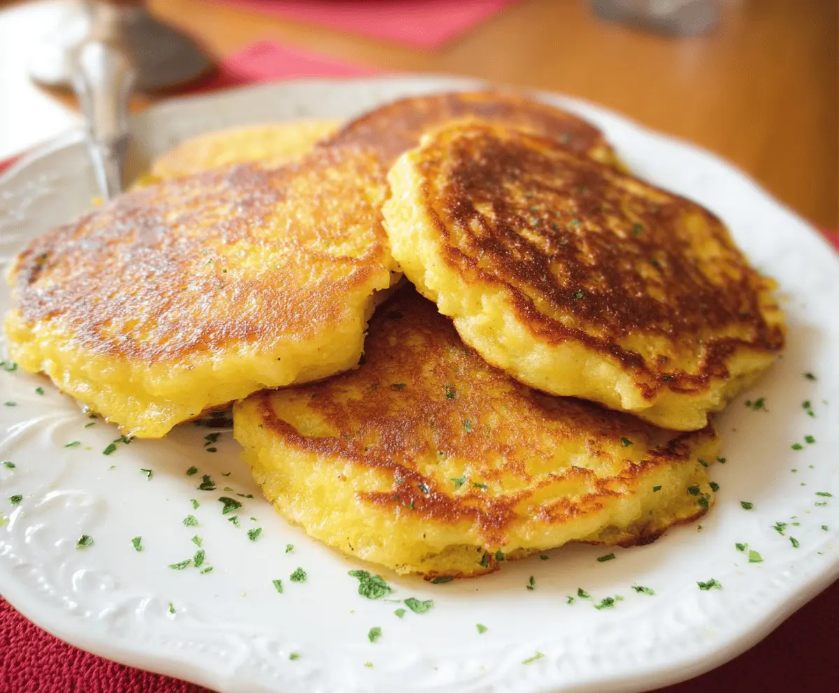 Cheesy Yellow Squash Pancakes Recipe