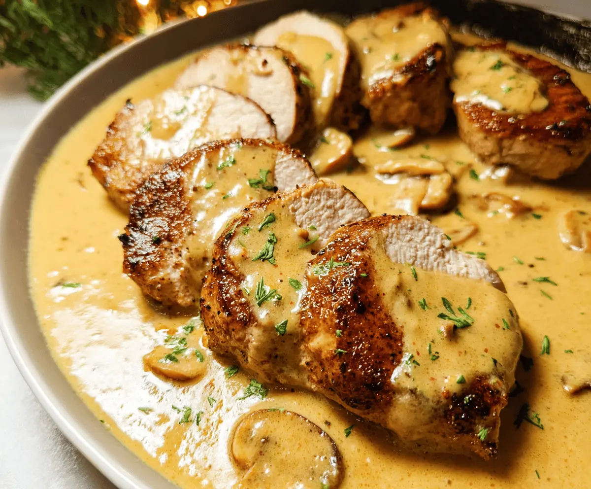 Creamy Pork Tenderloin Recipe Easy and Delicious