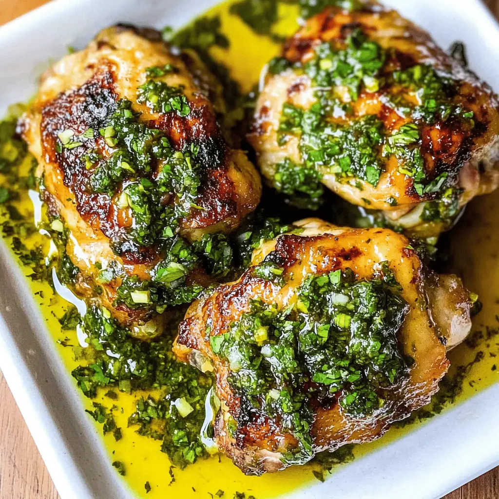 Easy Chimichurri Chicken Thighs Recipe