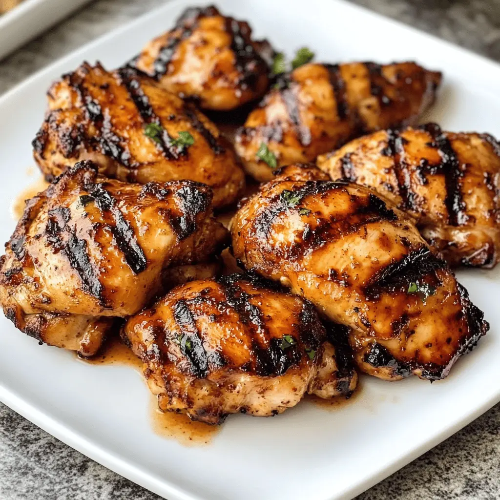 Easy Marinated Grilled Chicken Thighs Recipe