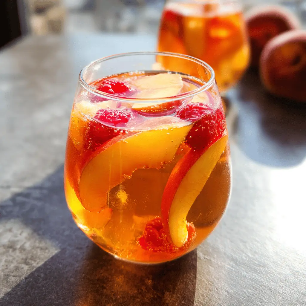 Refreshing Peach Rosé Sangria Recipe