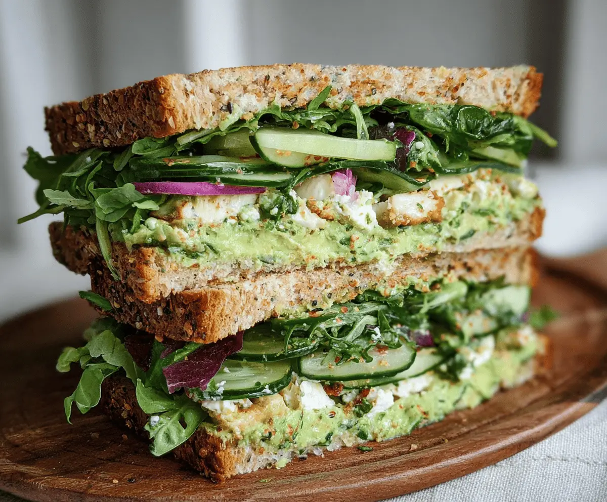 Healthy Green Goddess Salad Sandwich Recipe