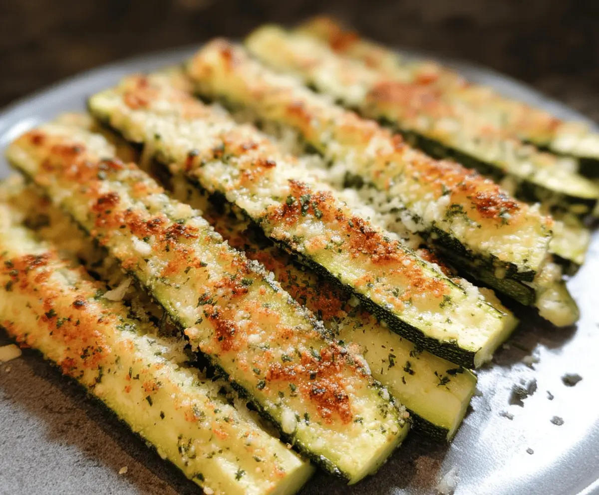 Easy Baked Parmesan Zucchini Recipe