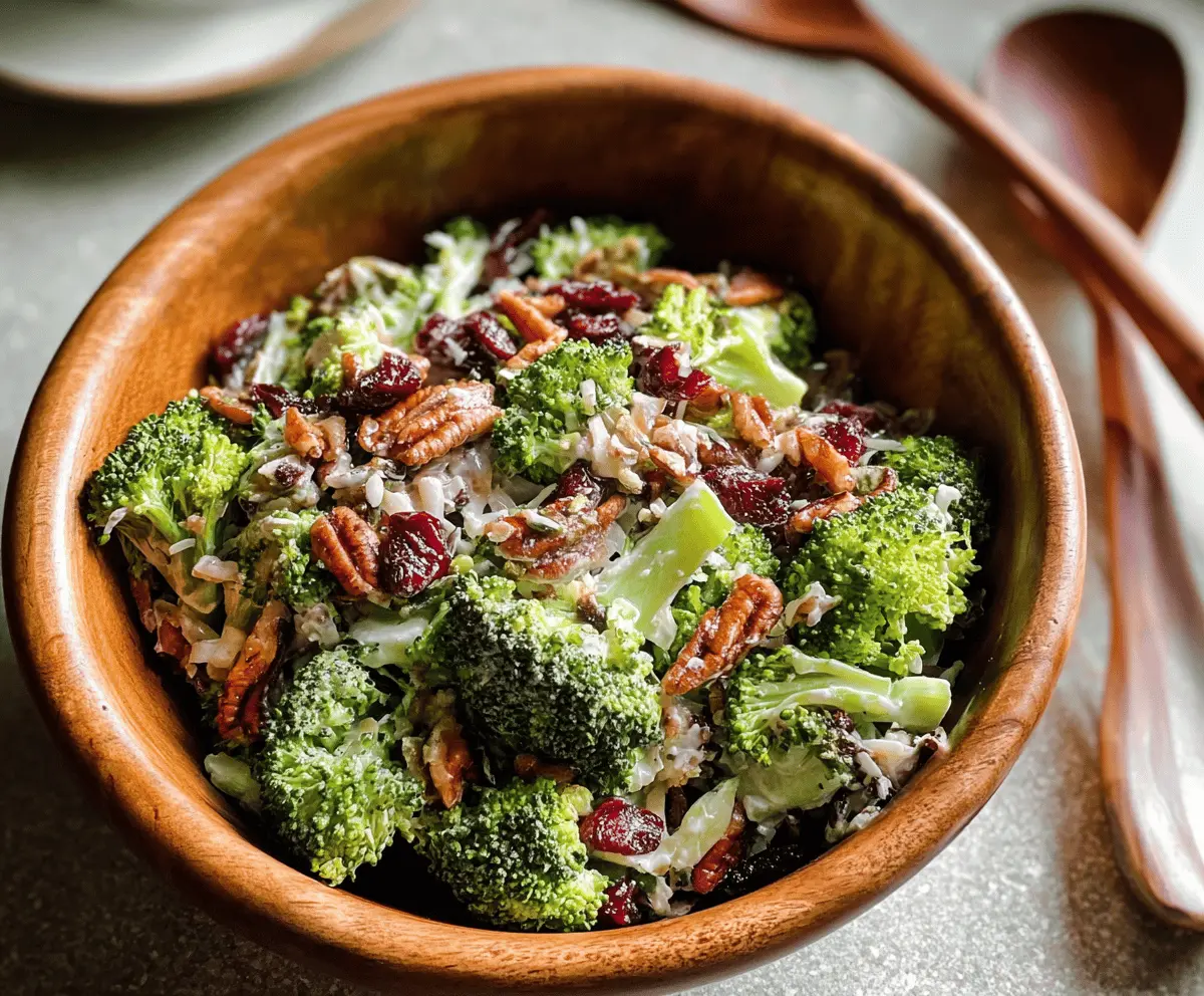 Easy Creamy Broccoli Salad Recipe