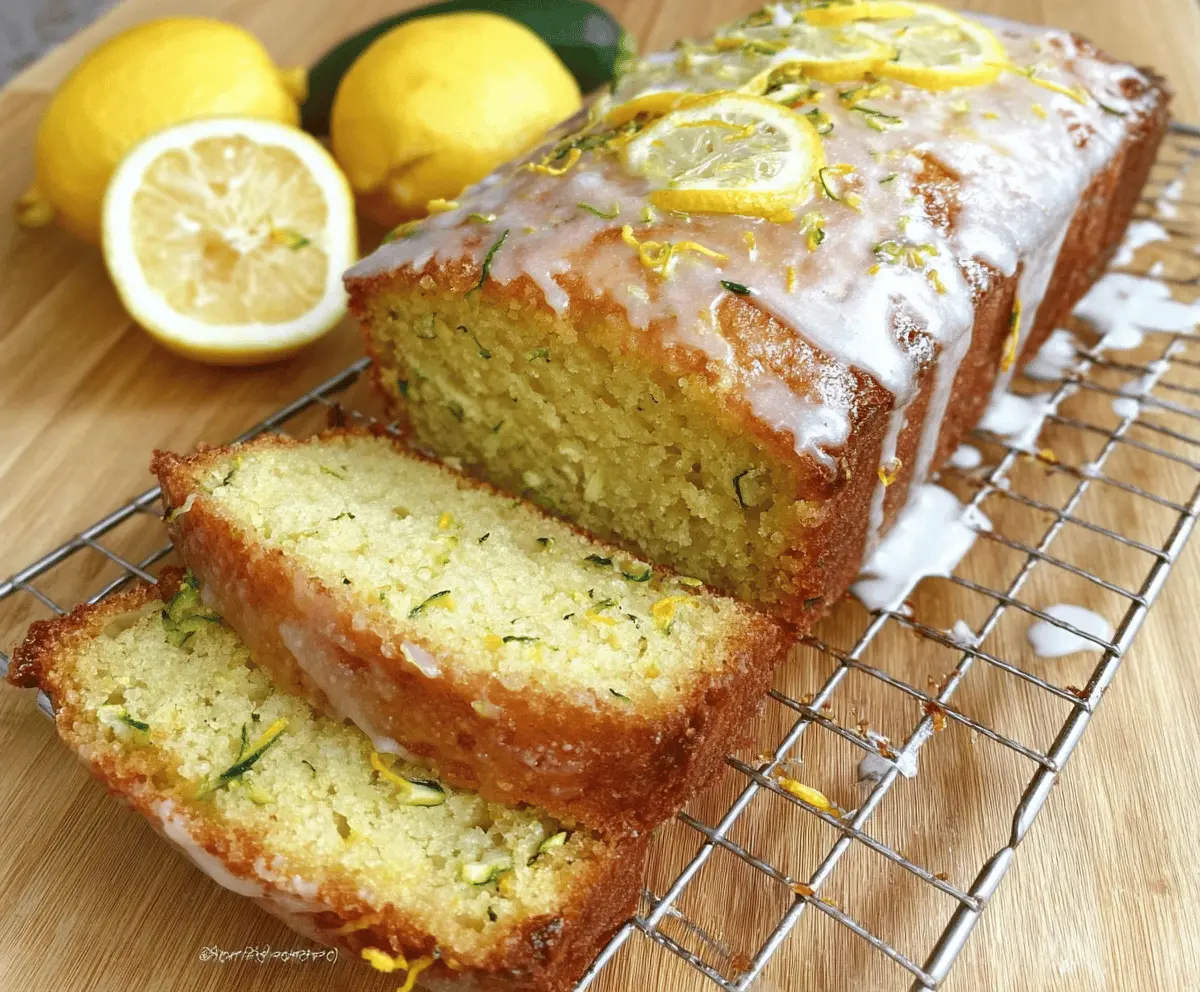 Moist Lemon Zucchini Bread Recipe