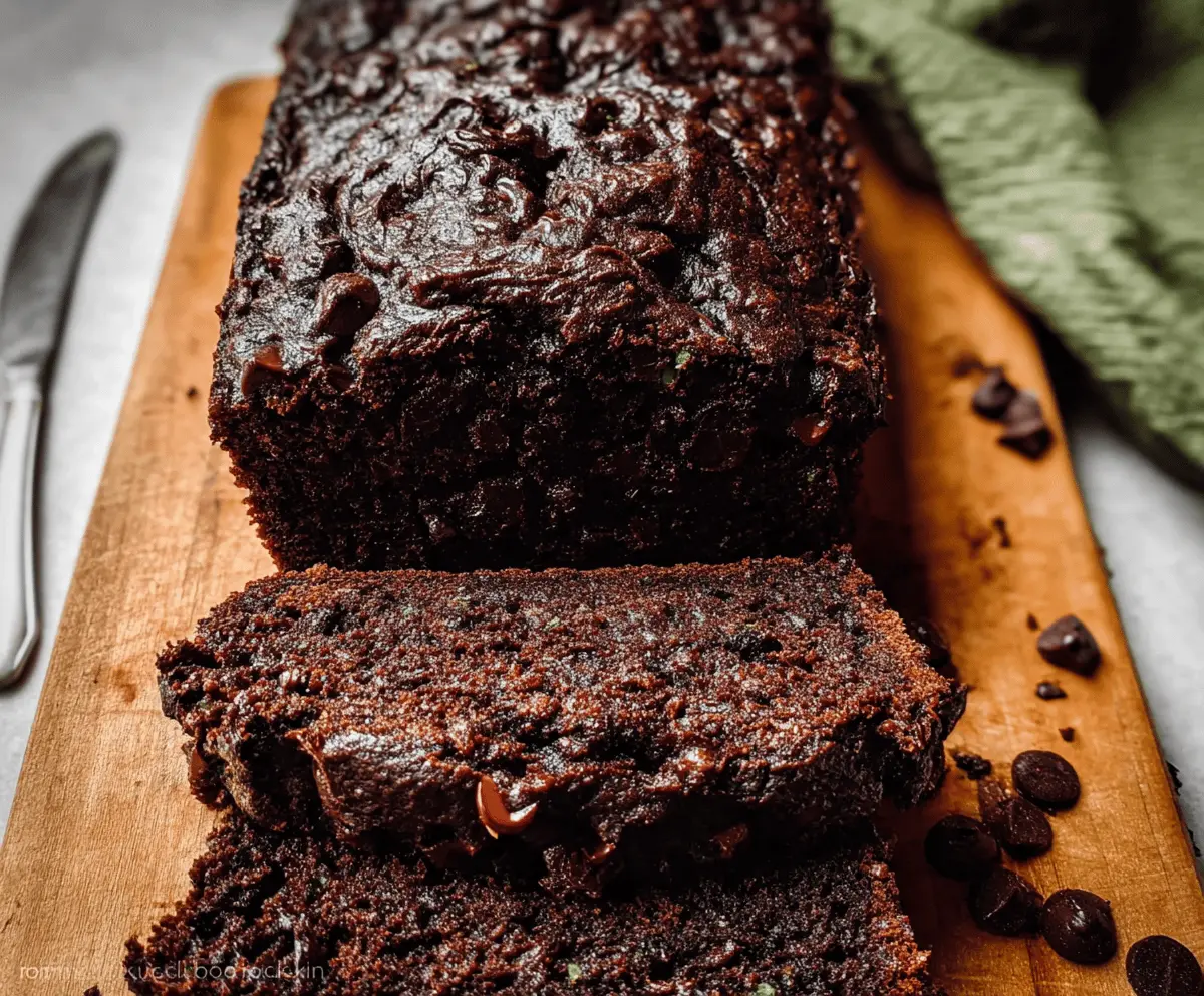 Super Moist Double Chocolate Zucchini Bread Recipe